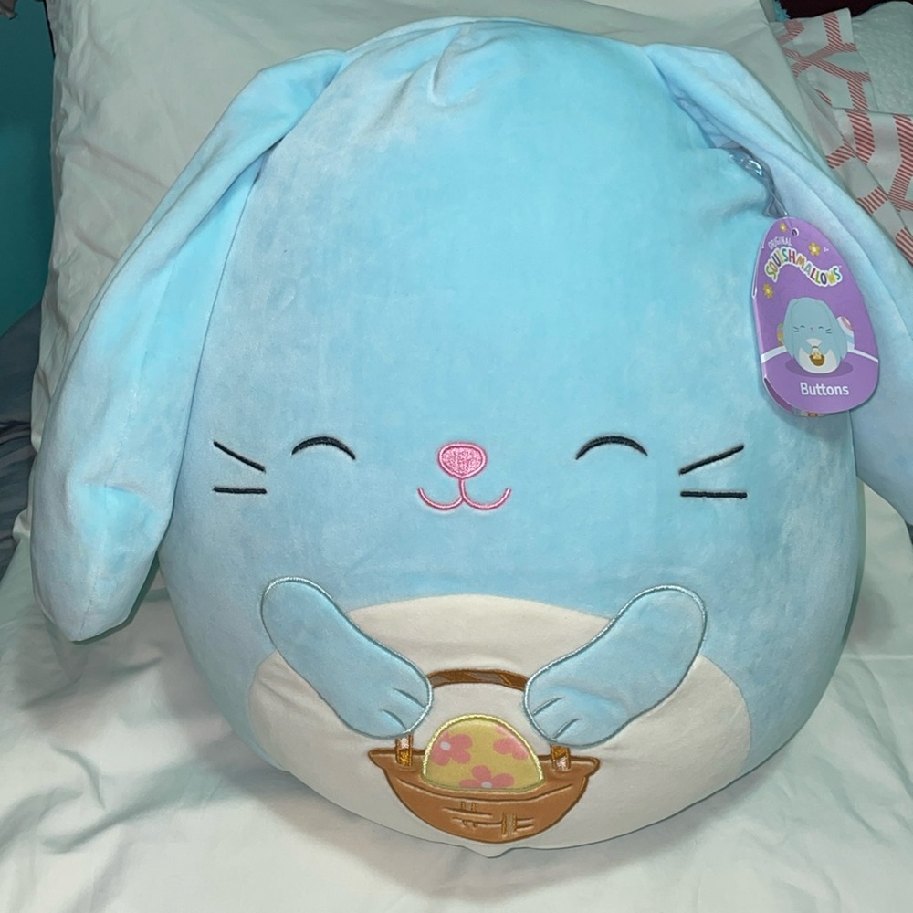 SQUISHMALLOWS Buttons The Bunny 14” Easter 2024